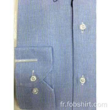 Chemise business teint en fil